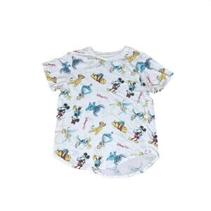 Disney 100 Character Graphic Tee Girls XXL 19 Character Print